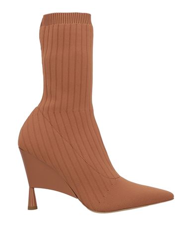 Gia Rhw Gia / Rhw Woman Ankle Boots Camel Size 8 Textile Fibers