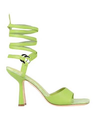 By Far Woman Sandals Acid Green Size 5 Soft Leather