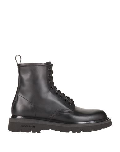 Shop Woolrich Man Ankle Boots Black Size 9 Calfskin, Polyamide