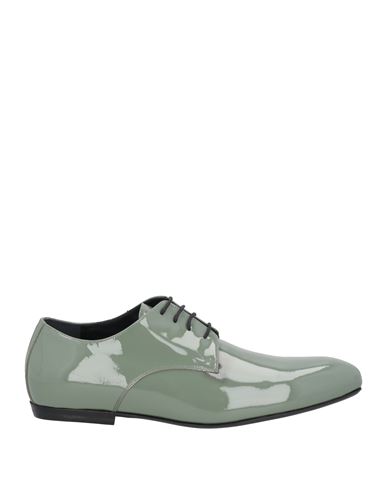Dries Van Noten Man Lace-up Shoes Sage Green Size 9 Soft Leather