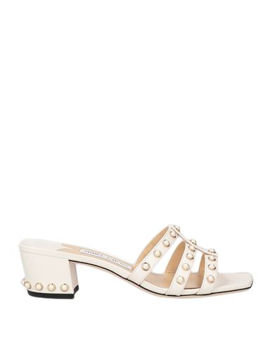 Jimmy Choo Woman Sandals White Size 10 Soft Leather
