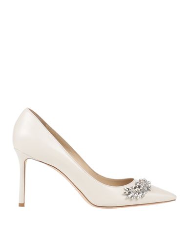 Jimmy Choo Woman Pumps Off White Size 11 Soft Leather