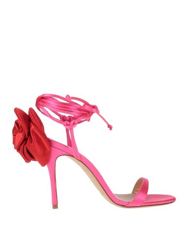 Magda Butrym Woman Sandals Fuchsia Size 6 Textile Fibers In Pink
