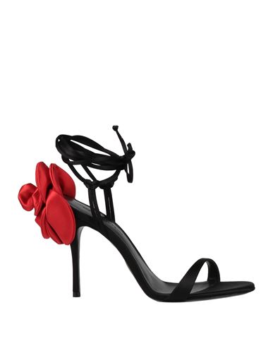 Magda Butrym Woman Sandals Black Size 7.5 Textile Fibers