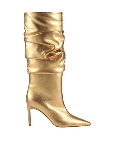 Bettina Vermillon Woman Boot Gold Size 7 Textile Fibers