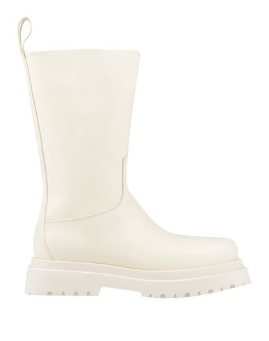 Liu •jo Woman Boot Off White Size 9 Soft Leather