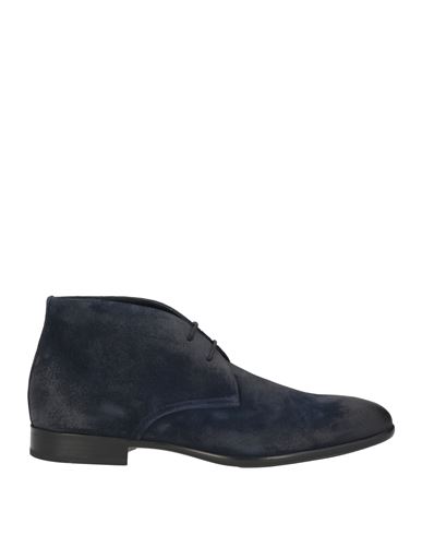 Doucal's Man Ankle Boots Midnight Blue Size 8 Soft Leather In Navy Blue