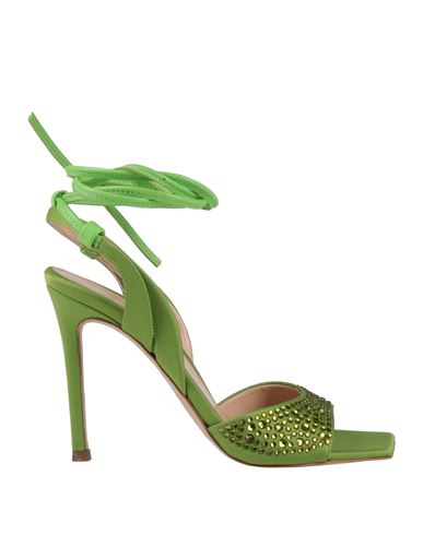 Liu •jo Woman Sandals Acid Green Size 7 Textile Fibers