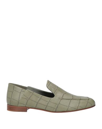 Shop Max Mara Woman Loafers Sage Green Size 11 Soft Leather