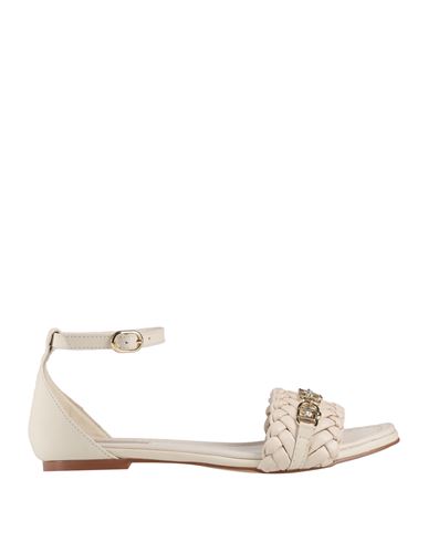 Liu •jo Woman Sandals Cream Size 7 Soft Leather In White