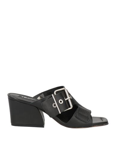 Tosca Blu Woman Sandals Black Size 6 Soft Leather