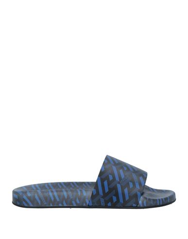Versace Man Sandals Blue Size 10 Rubber