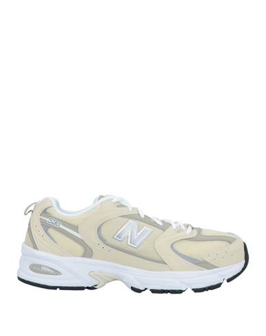 New Balance 530 Man Sneakers Ivory Size 10 Textile Fibers In White