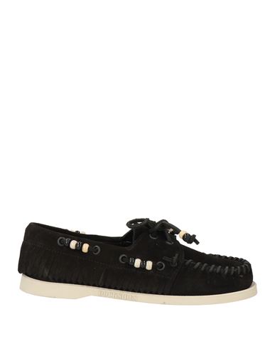 Alanui X Sebago Docksides Woman Loafers Black Size 5 Leather In Black