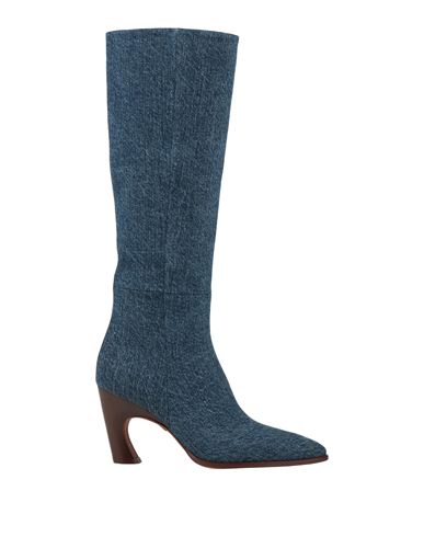 Shop Chloé Woman Boot Blue Size 7 Textile Fibers