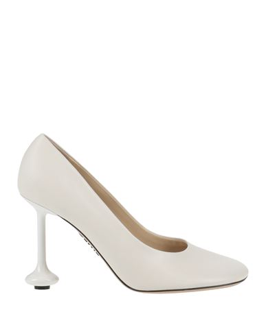 Loewe Woman Pumps White Size 10 Soft Leather