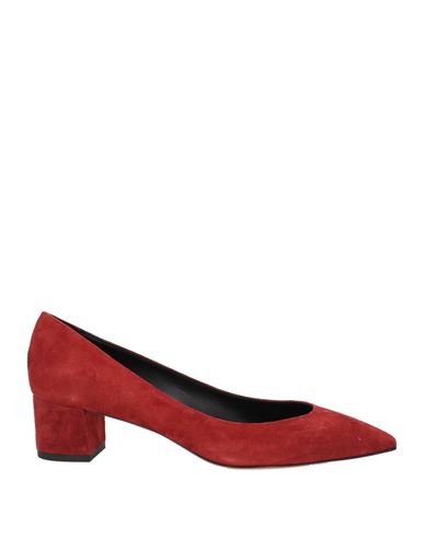 Fabio Rusconi Woman Pumps Brick Red Size 8 Soft Leather