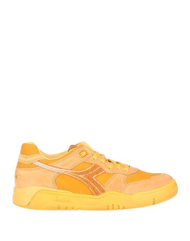 Diadora Heritage B.560 Used Terry Man Sneakers Ocher Size 12 Soft Leather In Yellow