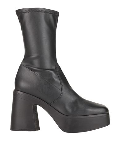 Steve Madden Woman Ankle Boots Black Size 10 Textile Fibers