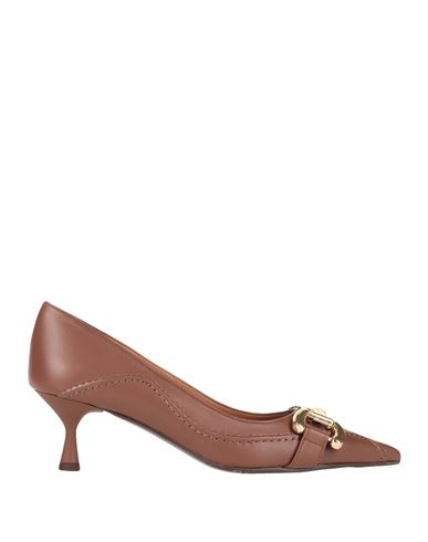 Ovye' By Cristina Lucchi Woman Pumps Brown Size 10 Soft Leather