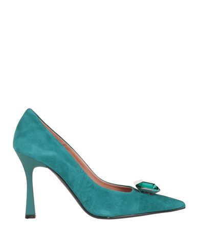 Ovye' By Cristina Lucchi Woman Pumps Emerald Green Size 7 Soft Leather