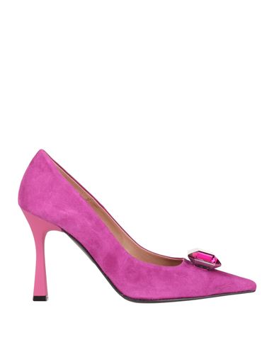 Ovye' By Cristina Lucchi Woman Pumps Fuchsia Size 8 Soft Leather In Pink
