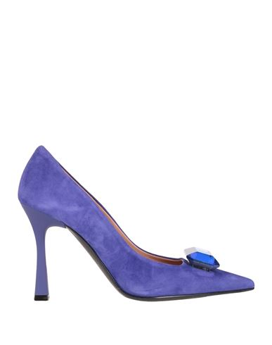 Ovye' By Cristina Lucchi Woman Pumps Bright Blue Size 8 Leather