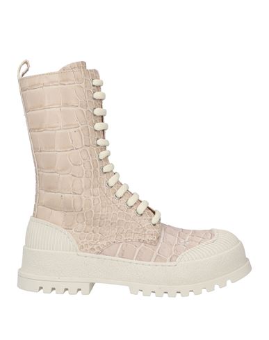 Mich Simon Woman Ankle Boots Beige Size 8 Soft Leather In Beige