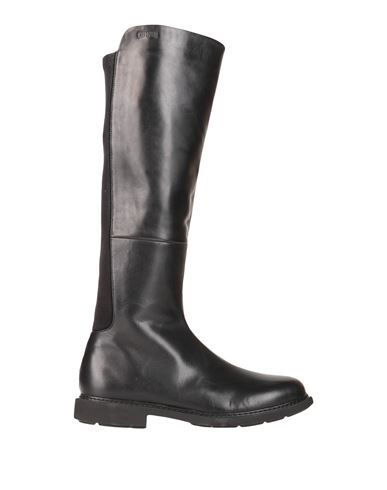 Camper Woman Boot Black Size 6 Soft Leather, Textile Fibers