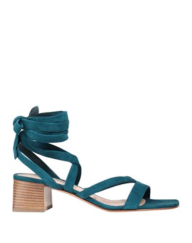 Gianvito Rossi Woman Sandals Deep Jade Size 8 Soft Leather In Green
