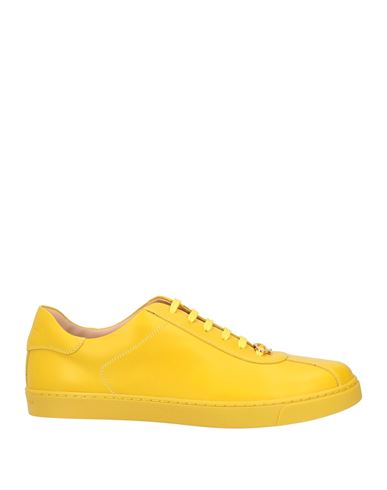 Gianvito Rossi Woman Sneakers Yellow Size 10.5 Calfskin