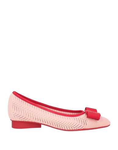 Ferragamo Woman Ballet Flats Light Pink Size 4.5 Textile Fibers