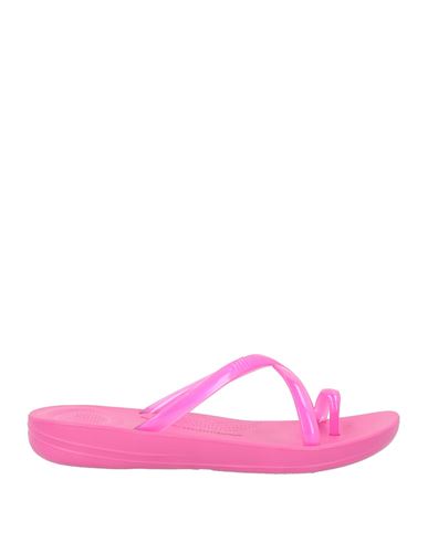 Fitflop Woman Thong Sandal Fuchsia Size 9 Plastic In Pink