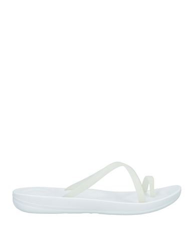 Fitflop Woman Thong Sandal Off White Size 9 Plastic