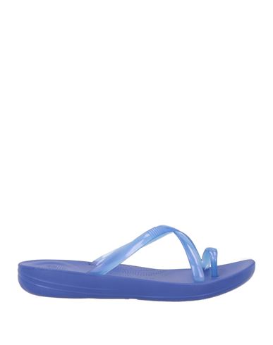 Fitflop Woman Thong Sandal Blue Size 9 Plastic