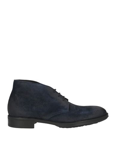 Doucal's Man Ankle Boots Navy Blue Size 9 Soft Leather