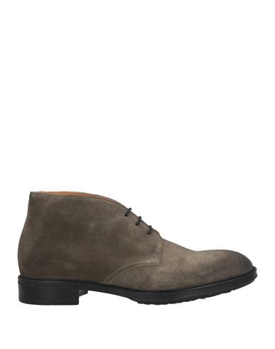 Doucal's Man Ankle Boots Sage Green Size 9 Leather In Sage Green
