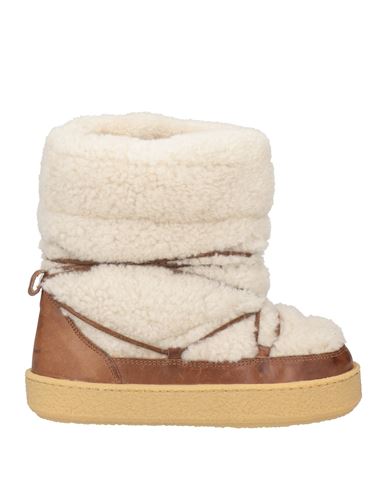 Isabel Marant Woman Ankle Boots Tan Size 7.5 Shearling In Multi