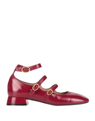 Bianca Di Woman Pumps Burgundy Size 11 Soft Leather In Red