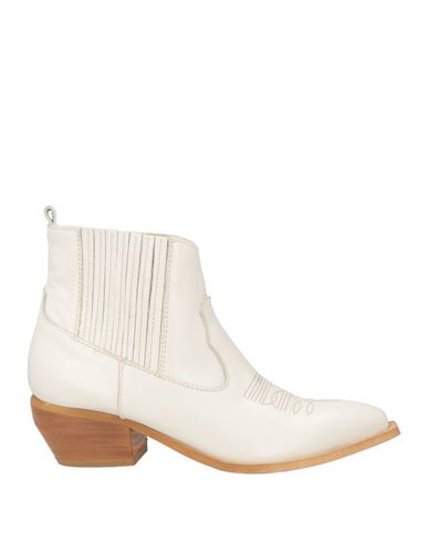Ovyè Ovyé Woman Ankle Boots White Size 7 Soft Leather In White