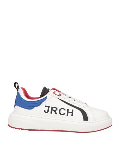 John Richmond Man Sneakers White Size 7 Calfskin, Rubber