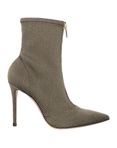 Gianvito Rossi Woman Ankle Boots Gold Size 5 Textile Fibers