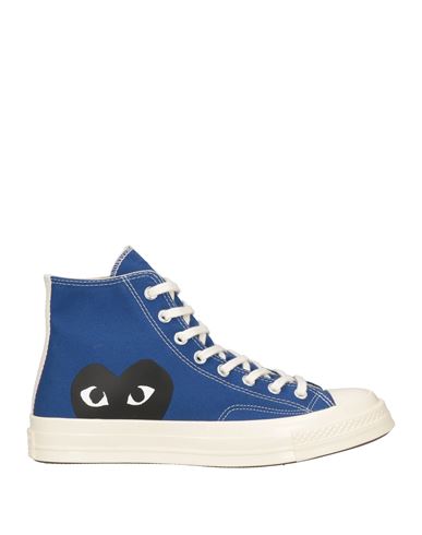 Converse X Comme Des Garçons Play Canvas High-top Sneaker In Blue