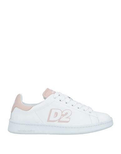 Dsquared2 Woman Sneakers White Size 11 Calfskin