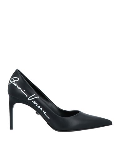 Versace Woman Pumps Black Size 9.5 Calfskin
