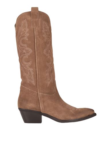 Ovye' By Cristina Lucchi Woman Boot Camel Size 8 Leather In Beige