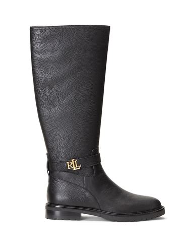 Lauren Ralph Lauren Woman Knee Boots Black Size 9.5 Soft Leather