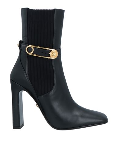 Versace Woman Ankle Boots Black Size 9.5 Calfskin