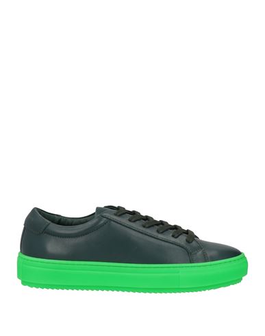 Liviana Conti Woman Sneakers Dark Green Size 9 Soft Leather