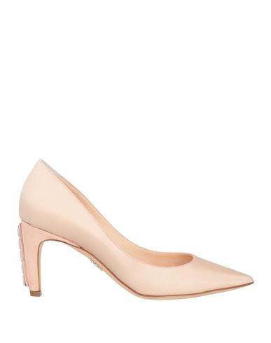 Rodo Woman Pumps Blush Size 7 Textile Fibers, Soft Leather In Pink